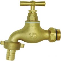 Robinet de puisage orientable à potence - Poignée plate - Mâle 1/2' Sortie 3/4