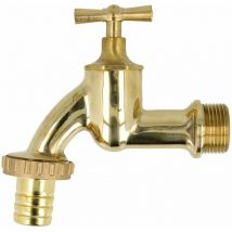 Robinet de purge 1/2'' laiton nu avec raccord de flexible