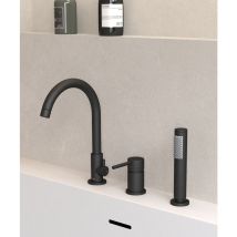 Mitigeur de bain sur plage 3 trous Noir - Corbeau