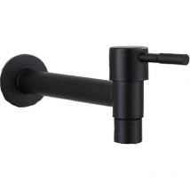 Alovez - Robinet de salle de bain - Robinet long noir 135 mm pour salle de bain moderne