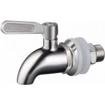 Starlight - Robinet de Tonneau,Distributeur de Boissons,Robinet pour Tonneau de Bière, Robinet pour Vin - En Acier Inoxydable et Taille de 16mm