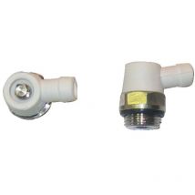 Robinet de vidange chromé pour radiateur 12-17