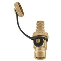 Caleffi - Robinet de vidange de chaudière avec porte-tuyau et bouchon