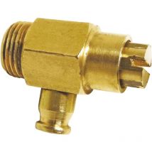 Robinet de vidange pour radiateur laiton à boisseau à tétine mâle 12/17 sfy