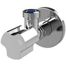 Robinet d'eau chromé élégant chromé pour évier de lavabo 1/2' x 1/2'