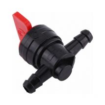 Robinet d'Essence en Ligne Universel de 6 mm Robinet de Conduite de Carburant en Plastique Robinet d'Arrêt de Carburant