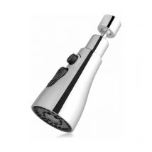 Robinet d'évier de cuisine à 360 degrés, bec de robinet de cuisine à 3 modes avec aérateur, mélangeur d'évier de cuisine, tête de robinet pivotante,