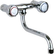 Rubinetteriashop - Robinet d'évier de cuisine extensible à entraxe variable Darilu Rubinetteria 2003 Chromé