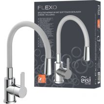 Robinet cuisine gris et chromé Eisl flexo