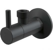 Alcaplast - Alcadrain Tapkraan - Vanne d'angle avec filtre, noir mat ARV003-BLACK