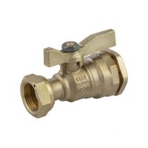 Robinet droit avant ou après compteur laiton - PE20 - Ecrou prisonnier 3/4"(20/27)- Sferaco