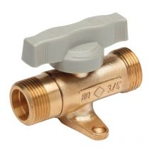 Robinet droit - Gaz naturel - Avec patte
