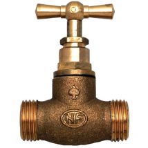 Robinet d'arrêt batîment, double mâle 20X27 Porquet