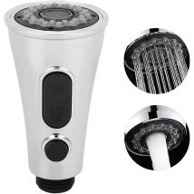 Sjlerst - Robinet Extender,Kitchen Faucet Sprayer Head abs Chrome Convenient Pull Down Sink Spray Nozzle for Home Use - Double mode