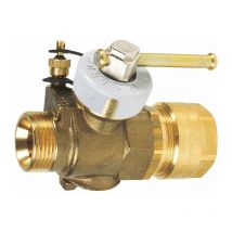 Robinet gaz naturel - Pour tube polyéthylène - diamètre 20 mm