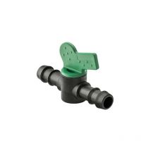 No Brand - Vanne cannelé 16mm pour tuyau goutte à goutte. Soupape d'arrêt pour l'irrigation goutte à goutte