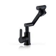 Robinet intelligent et moderne pour salle de bain pivotant à 360°, Design Elégant Robinet Lavabo, Eau Chaude et Froide Disponible avec 60cm Tuyau de