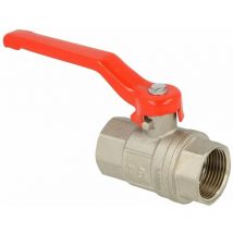 Taconova - Robinet laiton 4 ff/ff avec levier en acier rouge