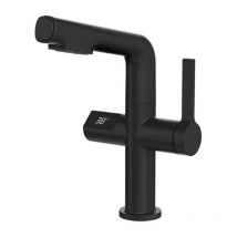 Robinet Lavabo, Robinet Salle Bain de Rotative à 360 ° Affichage Numérique Mitigeur Lavabo Extensible Mitigeur Salle de Bain Ascenseur Robinet avec 2