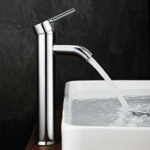 Dripex - Mitigeur de lavabo, mitigeur de lavabo haut pour salle de bain, pour lavabo ou vasque de salle de bain, unidirectionnel