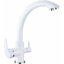 Robinet Mitigeur 3 Voies - Blanc - Everglades - Gamme ''Park''