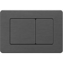 Kroos - Plaque de déclenchement en acier pour bâti-support Geberit, Gun métal