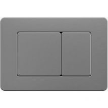 Kroos - Plaque de déclenchement en acier pour bâti-support Geberit, Nickel brossé