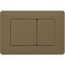 Kroos - Plaque de déclenchement en acier pour bâti-support Geberit, Doré brossé
