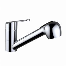 Clever - Robinet Mitigeur Pour Évier En Laiton Avec Bec Horizontal Extractible À 2 Fonctions - 61488