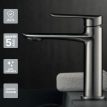 Imex Products - Robinet Mitigeur de Lavabo anti-calcaire Bas Nickel Brossé imex ural BDG040-1NQ