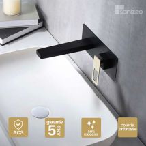 Imex Products - Robinet Mitigeur de Lavabo anti-calcaire Encastré Noir Mat et Or Brillant imex suecia BDC032-4NGOLD