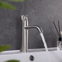 Bellegno - Robinet mitigeur de lavabo thermostatique piccola acier brossé
