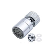 360° Pivotant Aérateur de Robinet Laiton 2 Modes Réglable Cuisine Robinet Filtre Barboteur avec Adaptateur de Buse - pour Robinets avec Buse à