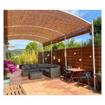 Loren's - Toile d'ombrage 3 x 2 m en fibre de coco naturelle à poser sur une structure