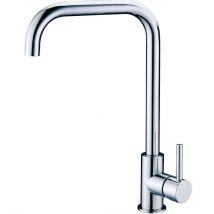 Pro Et Discount - Robinet mitigeur laiton chrome pour evier de cuisine bec haut cartouche ceramique