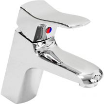 Pro Et Discount - Robinet mitigeur lavabo design laiton chrome cartouche ceramique