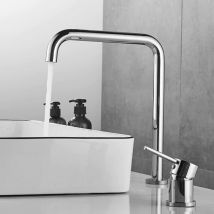 Valaz - Robinet mitigeur lavabo haut orune 2 trous chromé