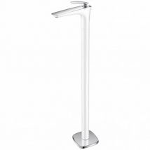Rue Du Bain - Robinet Mitigeur Lavabo Totem sur pied, Blanc, Concep't