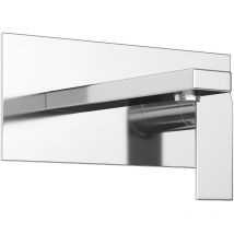 Vente-unique - Robinet mitigeur mécanique à encastrer carré - Couleur nickel brossé - vistula