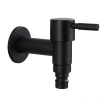 Robinet mitigeur rétro, noir/peinture, robinet de machine à laver, robinet de jardin, robinet d'eau de salle de bain extérieur - Lntyq