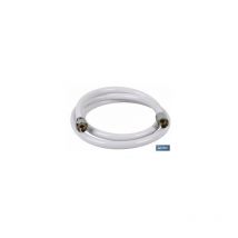 Tuyau de Douche pvc Laiton Couleur Blanc 1,5m