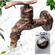 Coocheer - Robinet mural extérieur, robinet de jardin nostalgique, robinet de jardin de style antique, adapté à la maison, à la cuisine, à la salle