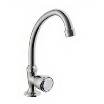 Robinet mélangeur lavabo sur table, eau froide seule, bec haut 253 mm