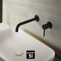 Imex Products - Robinet Mitigeur de Lavabo anti-calcaire Encastré Noir Mat imex etna GLT023/NG