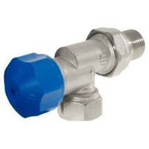 Conecterm France - Robinet équerre inversée thermostatisable Mâle Femelle 1/2 (15/21) avec douille écrou - Conecterm