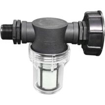 Robinet Raccord Cuve 1000 l, Articulation de Tuyau de Jardin pour Collecteurs d'eau de Pluie avec Fonction de Filtre,S60x6 Adaptateur De Réservoir