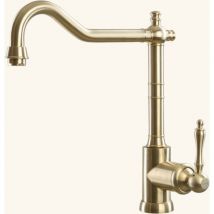 Luisina - Robinet vintage inox doré gustave