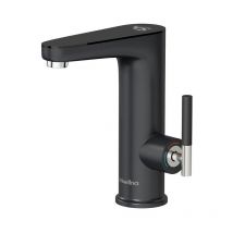 Robinet salle bain, 3200W Chauffe eau Instantané Electrique,Avec affichage de la température à LED,Robinet lavabo à poignée unique,Degrés mitigeur