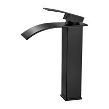 Hklffja - Robinet Cascade, pour Vasque à Poser,Moderne Robinet Lavabo Haut Cascade, Robinet Cascade pour Salle de Bains en Acier Inoxydable