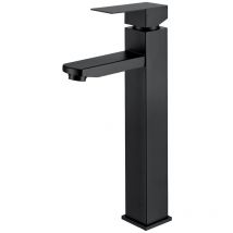Ubeegol - Robinet de Lavabo Haut Mitigeur Salle de Bain Noir Matt Mitigeur de Lavabo Chaud Froid Robinet en Inoxydable 304 Style moderne
